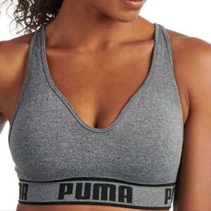 PUMA Gray Racerback Sports Top